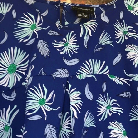 Liz Claiborne Floral Double Ruffle Sleeves Blouse - Picture 6 of 9